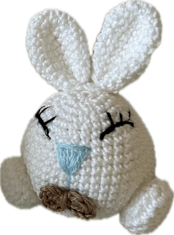 Bianconiglio e Carota amigurumi all'uncinetto fatti a mano