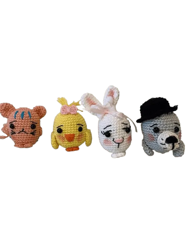 Friendly Eggs amigurumi all'uncinetto fatti a mano