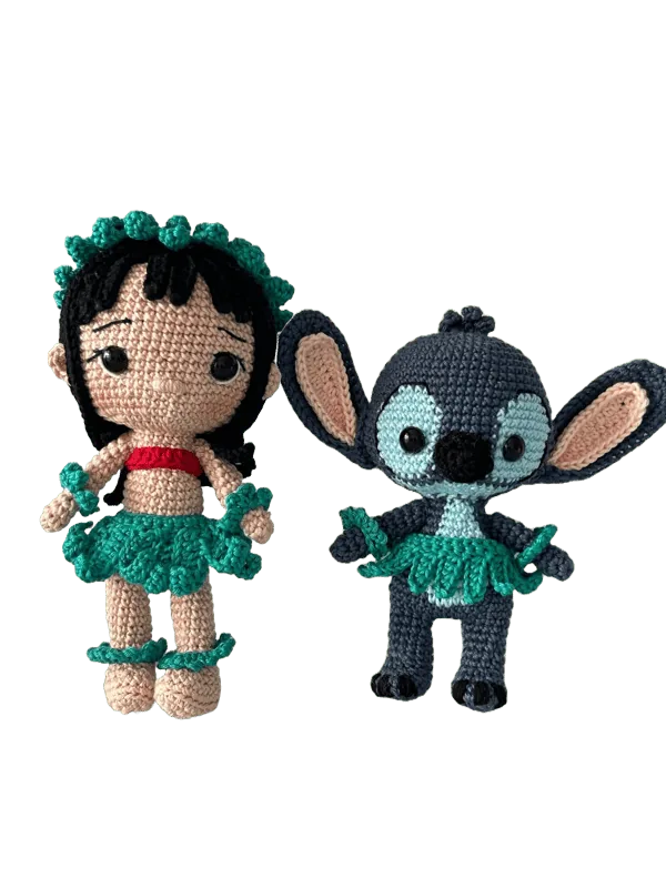 Coppia Inseparabile amigurumi all'uncinetto fatti a mano