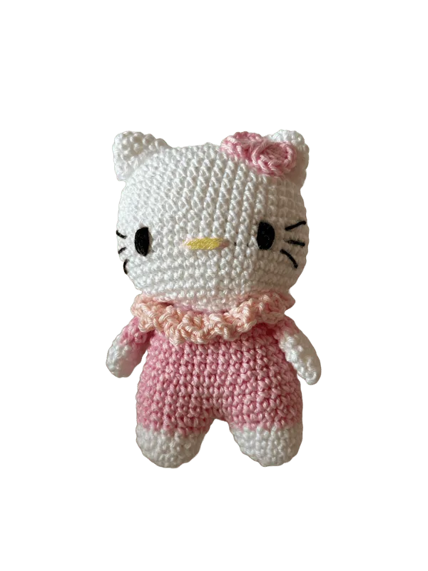 Hello Kitty amigurumi all uncinetto fatta a mano