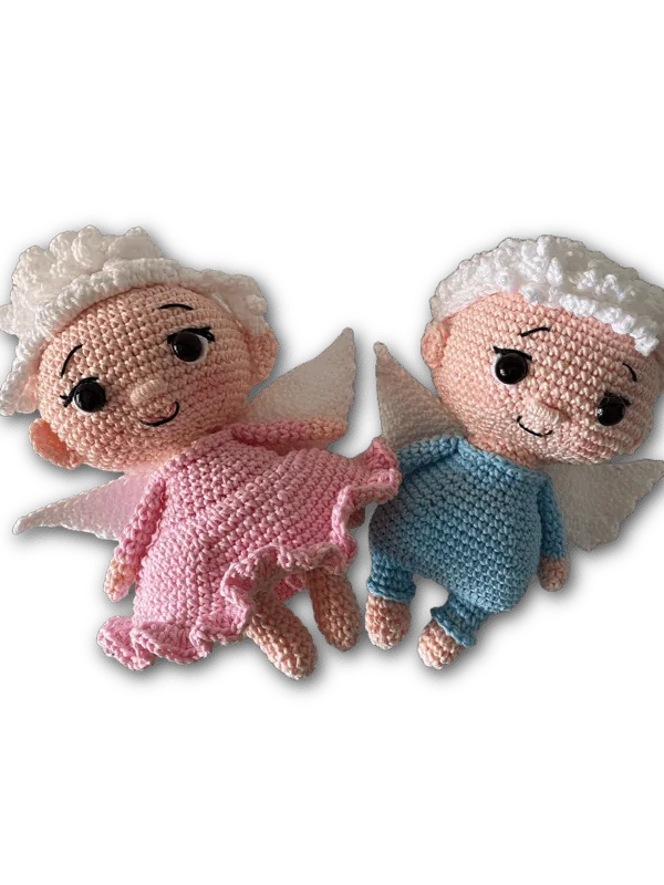 Luce e Gabriel coppia amigurumi all'uncinetto fatti a mano