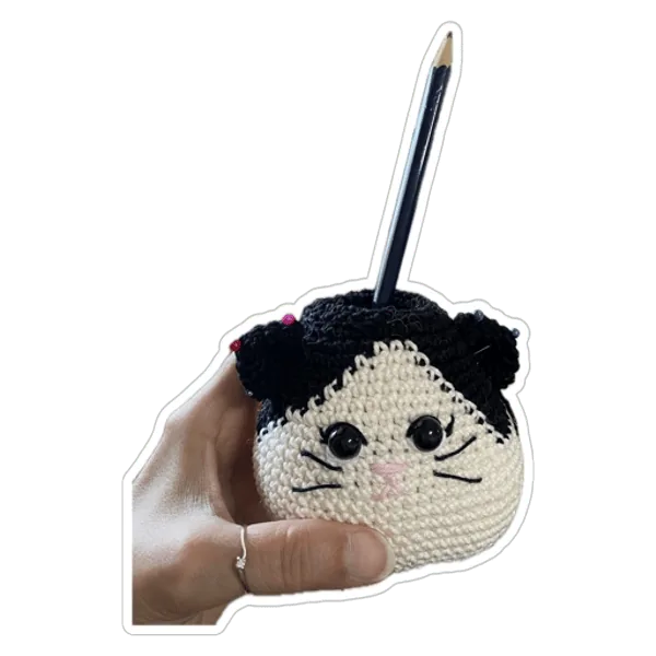 Micio Pennino gattino amigurumi all'uncinetto fatto a mano